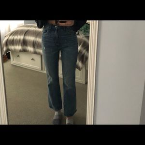 Abercrombie ultra high rise kick flare jeans